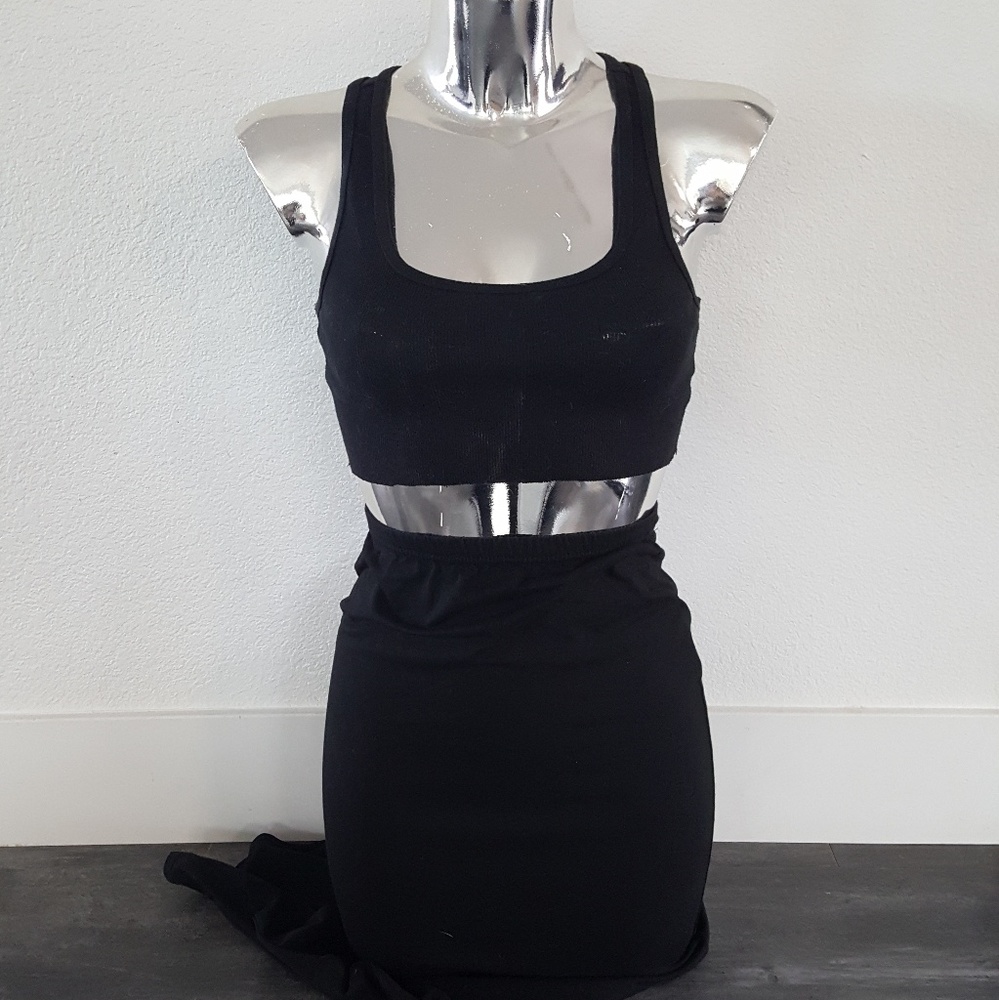 Black Basic Long High Waisted Maxi - image 1